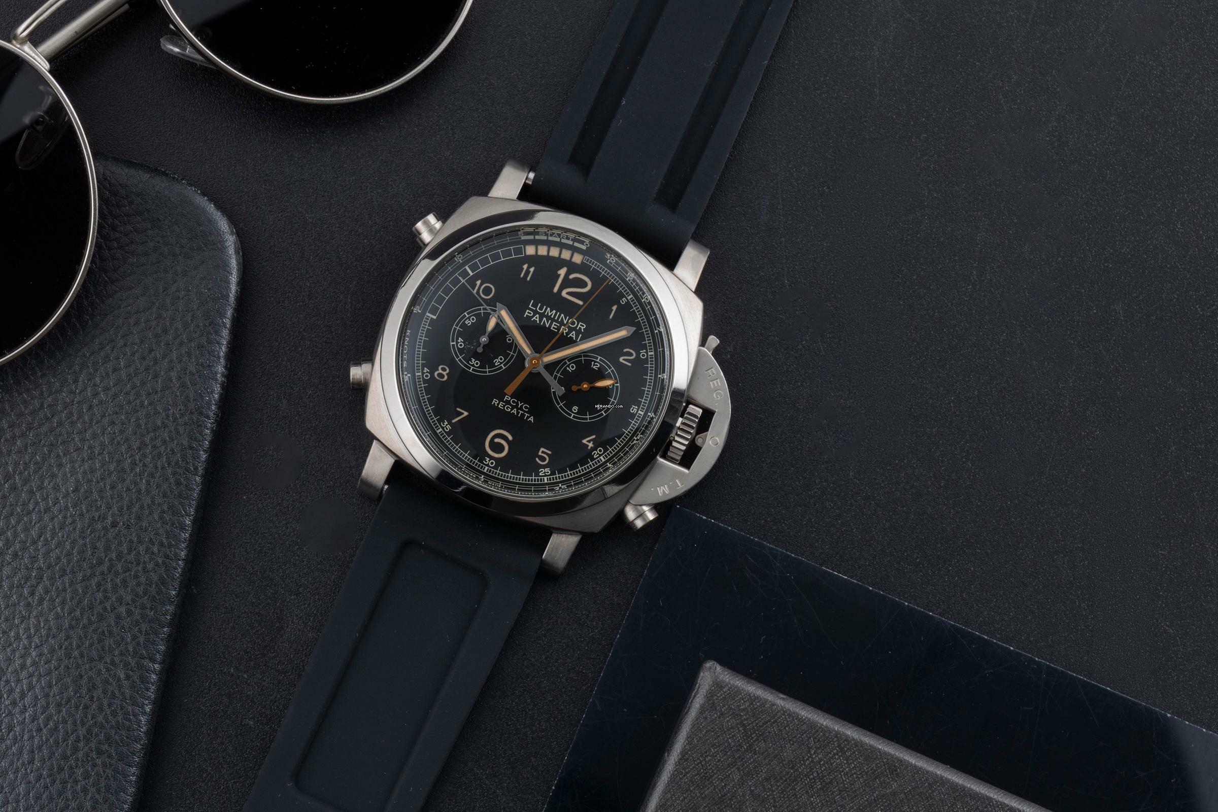 Panerai Luminor 1950 Regatta 3 Days Chrono Flyback 47 Regatta PCYC 3 Days Chrono Flyback Automatik Titan PAM00652