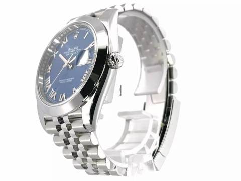  Rolex Datejust 41 Ref. 126300 Edelstahl Blau Röm Jubile-Band 