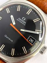 Thumbnail von Omega Genève Serviced Geneve Vintage Automatic Automatik Black Dial Red Hand 166041 166041