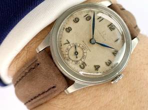 Thumbnail von Omega Classic Vintage Lady Damen 30mm Rare Double Signed Dial Calatrava Case