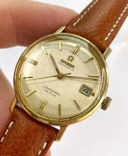 Thumbnail von Omega Seamaster DeVille De Ville Vintage Automatic Automatik Linen Dial