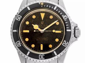 Thumbnail von Rolex Submariner (No Date) Ref.5513 1966 Full Set Original Unpoliert Submariner No Date Bart Simpson flat 4 Tropical Dial