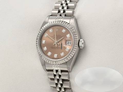  Rolex Lady-Datejust Stahl Weissgold 750 Diamanten 1996 Automatik Gold Damen Stainless Steel 18kt White Gold Jubilé-band Chronometer Oyster 