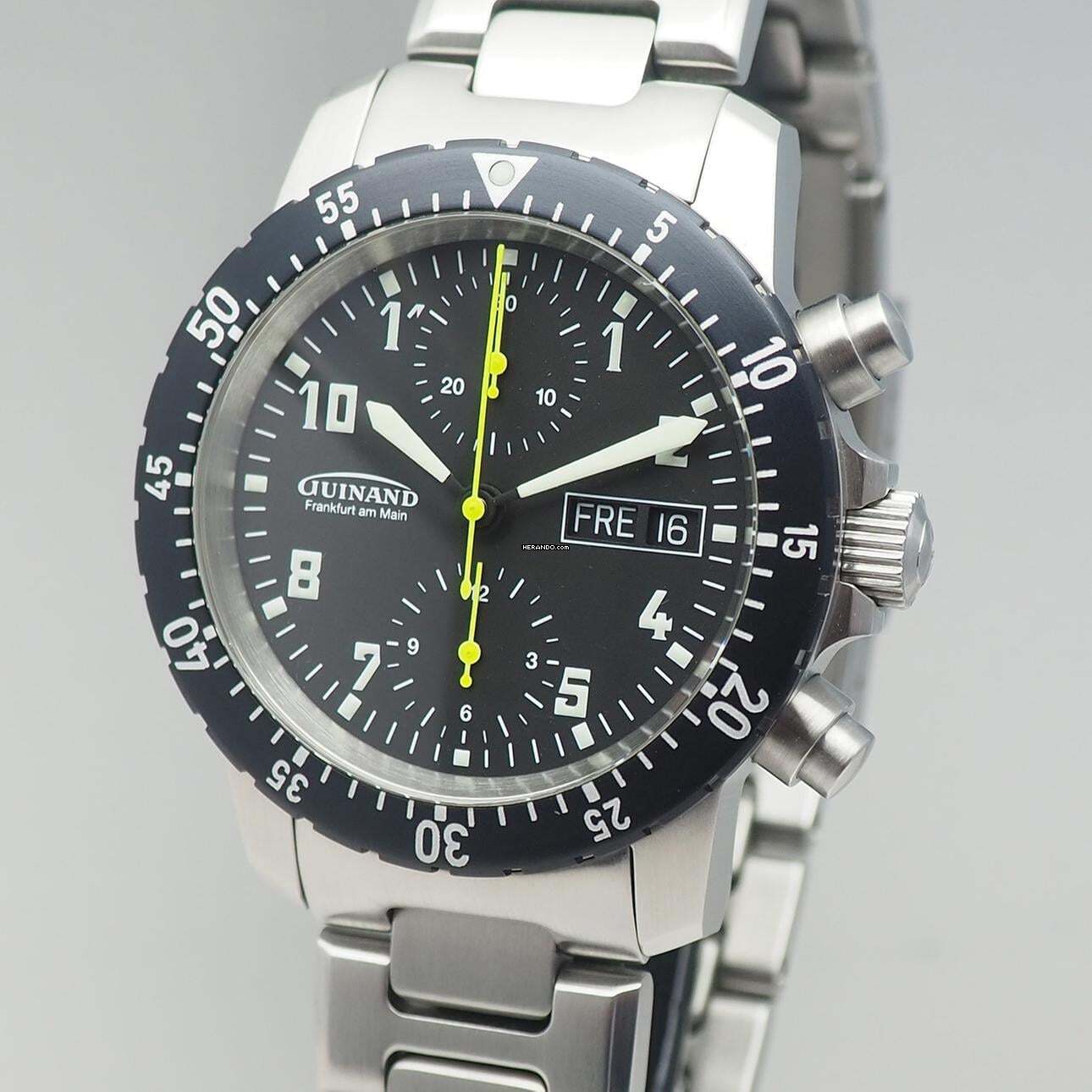 Guinand (Sinn) Duograph Chronograph Limited Edition Sonderausführung B&P Full Set