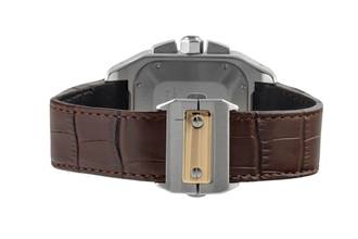 Thumbnail von Cartier Santos 100 Chronograph Stahl / Gold Automatik Ref. W20091X7 B&P