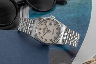 Thumbnail von Rolex Datejust 36 Computer Dial Oyster Edelstahl Automatik Ref. 16220 B&P LC 100