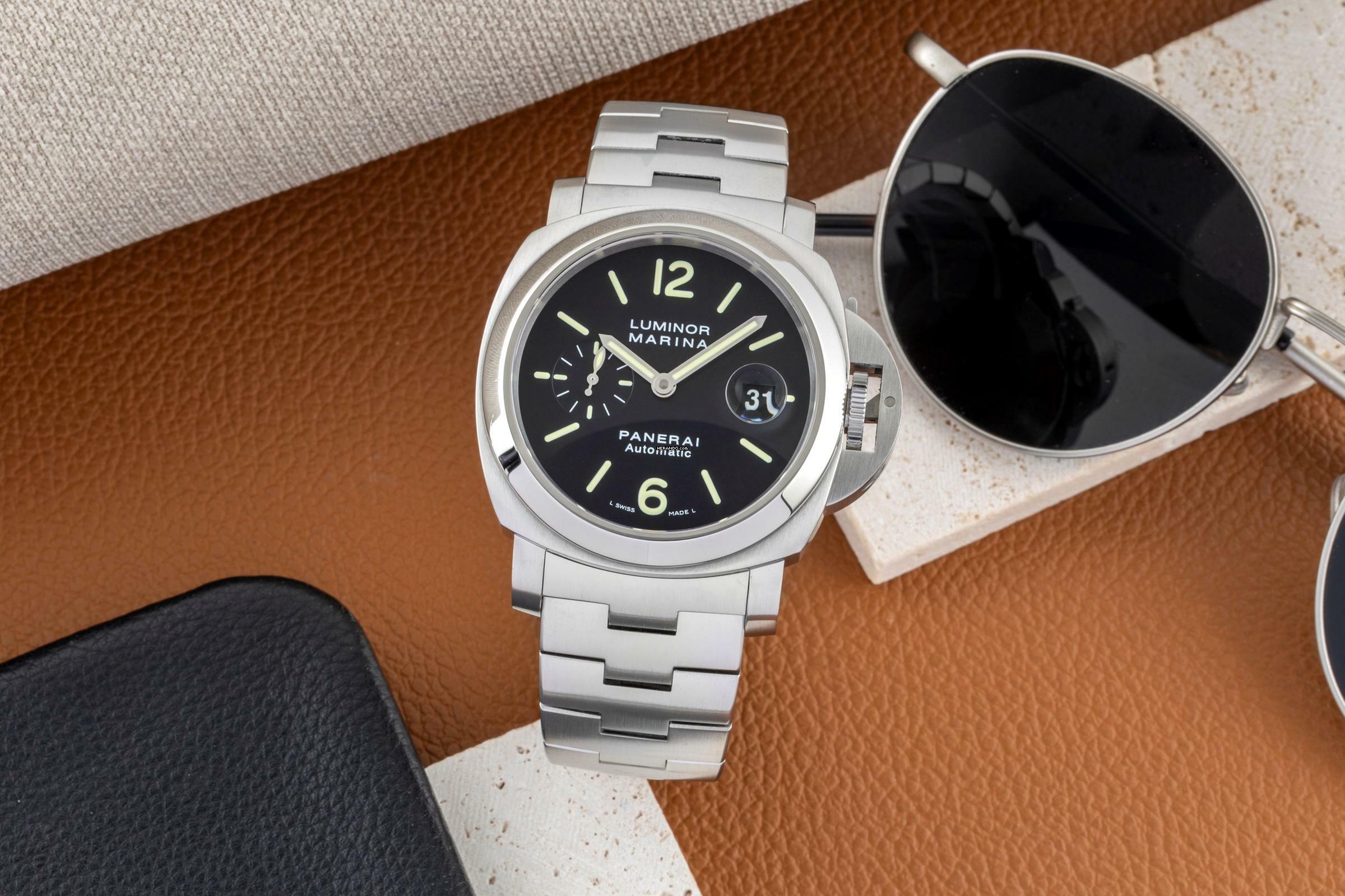 Panerai Luminor Marina Automatic Stahl Automatik Ref. PAM00299 Box & Papiere 2012