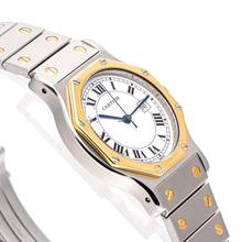 Thumbnail von Cartier Santos Octagon 30 Steel Gold – 2966 – good condition – approx. 1990