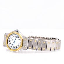 Thumbnail von Cartier Santos Octagon 30 Steel Gold – 2966 – good condition – approx. 1990