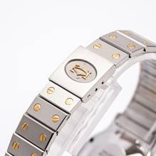 Thumbnail von Cartier Santos Octagon 30 Steel Gold – 2966 – good condition – approx. 1990