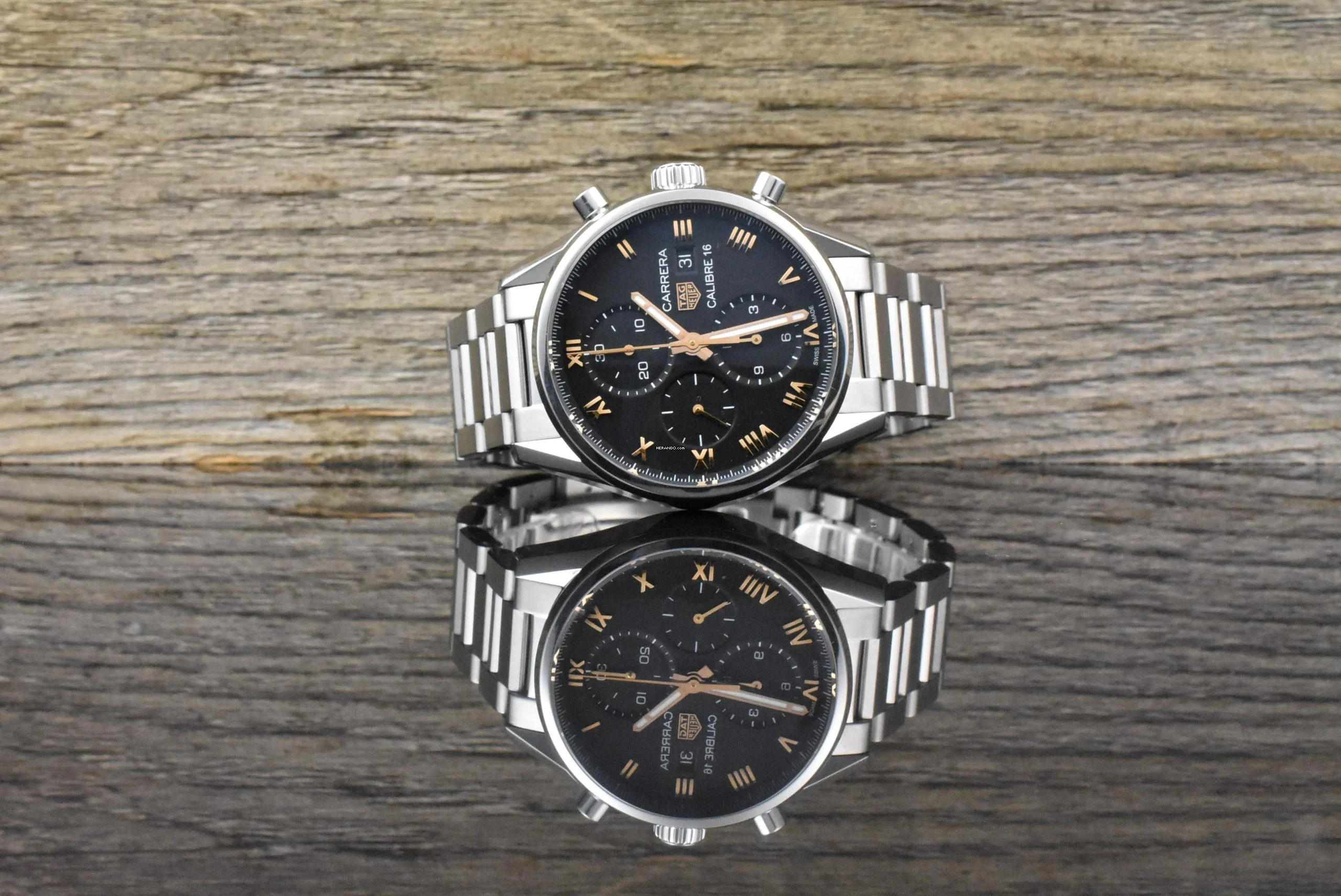 TAG Heuer Carrera Calibre 16 Black Roségold / Japan Limited B&P