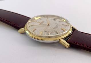 Thumbnail von Omega Seamaster DeVille Serviced Seamaster De Ville Vintage Automatic Automatik Linen Dial Date