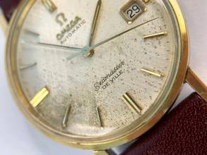 Thumbnail von Omega Seamaster DeVille Serviced Seamaster De Ville Vintage Automatic Automatik Linen Dial Date