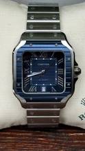 Thumbnail von Cartier Santos De Cartier Blue Dial 2022 Release Top condition like new - 99% unworn