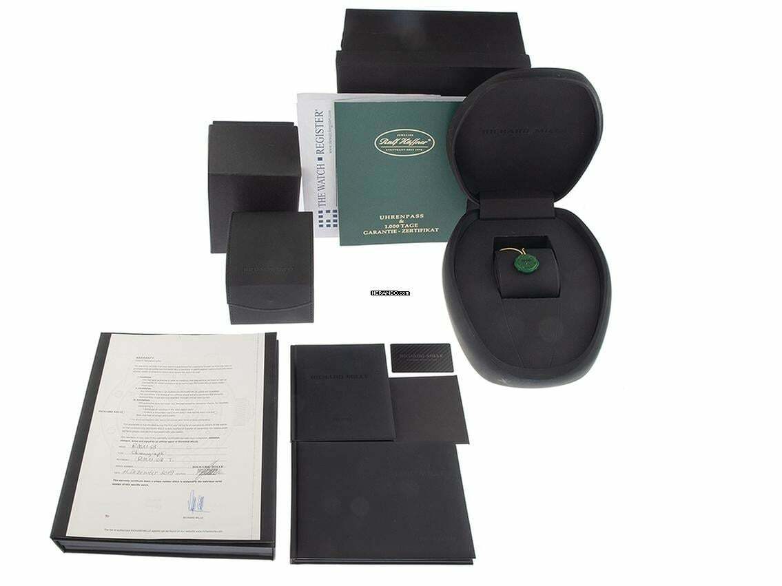 Richard Mille RM 011 Ref.RM11-03.TI 2019 Full Set wie Neu RM11-03.TI Titan Kautschuk Faltschließe