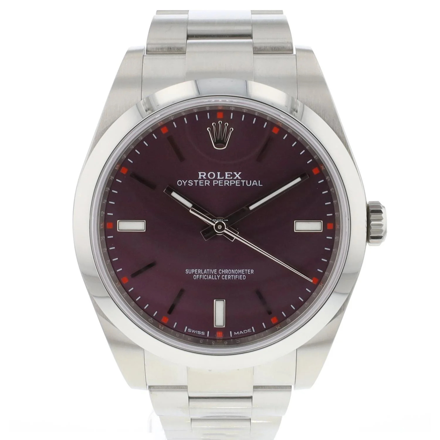 Rolex Oyster Perpetual 39 Red Grape