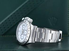 Thumbnail von Rolex Daytona Cosmograph Daytona Ref.16520 satinato Inverted 6 White Dial Box & Papers Like New