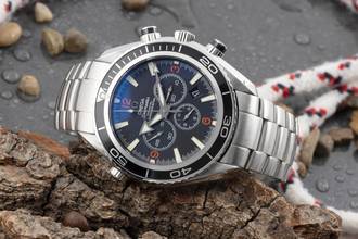 Thumbnail von Omega Seamaster Planet Ocean Chronograph 600M Chronograph Automatik Ref. 2910.51.82 B&P 2010