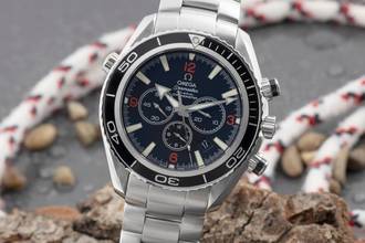 Thumbnail von Omega Seamaster Planet Ocean Chronograph 600M Chronograph Automatik Ref. 2910.51.82 B&P 2010