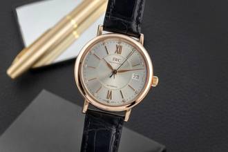 Thumbnail von IWC Portofino Automatic 18k (0,750) Roségold Diamanten Automatik Ref IW458105 Papiere 2017