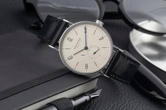 Thumbnail von NOMOS Tangente Limited Edition Expo 2000 Stahl Herrenuhr Box & Papiere 1998