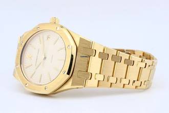 Thumbnail von Audemars Piguet Royal Oak Jumbo 36 Mini Jumbo White Dial - With Box - 24 Months Warranty - 14700BA 1990
