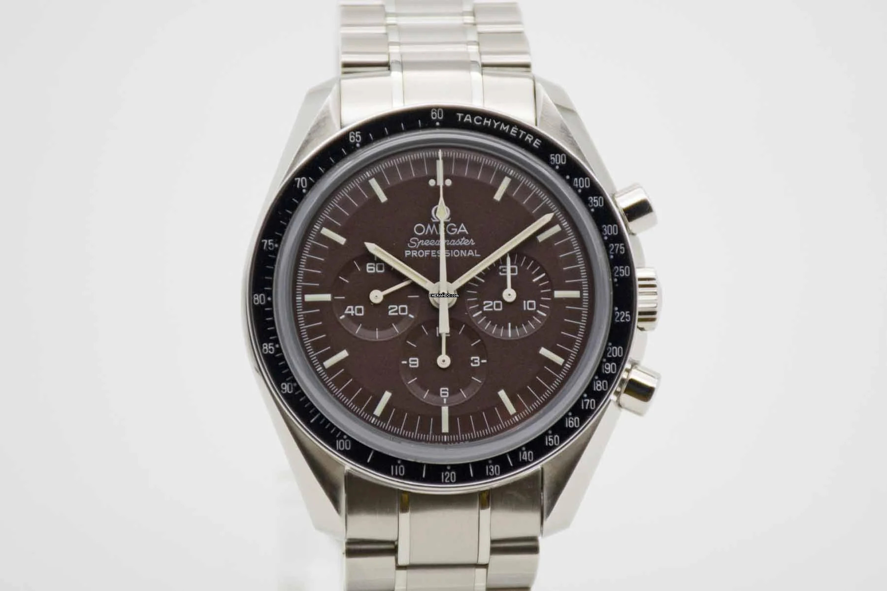 Omega Speedmaster Professional Moonwatch Brown Dial Saphire Sandwich aus 2013