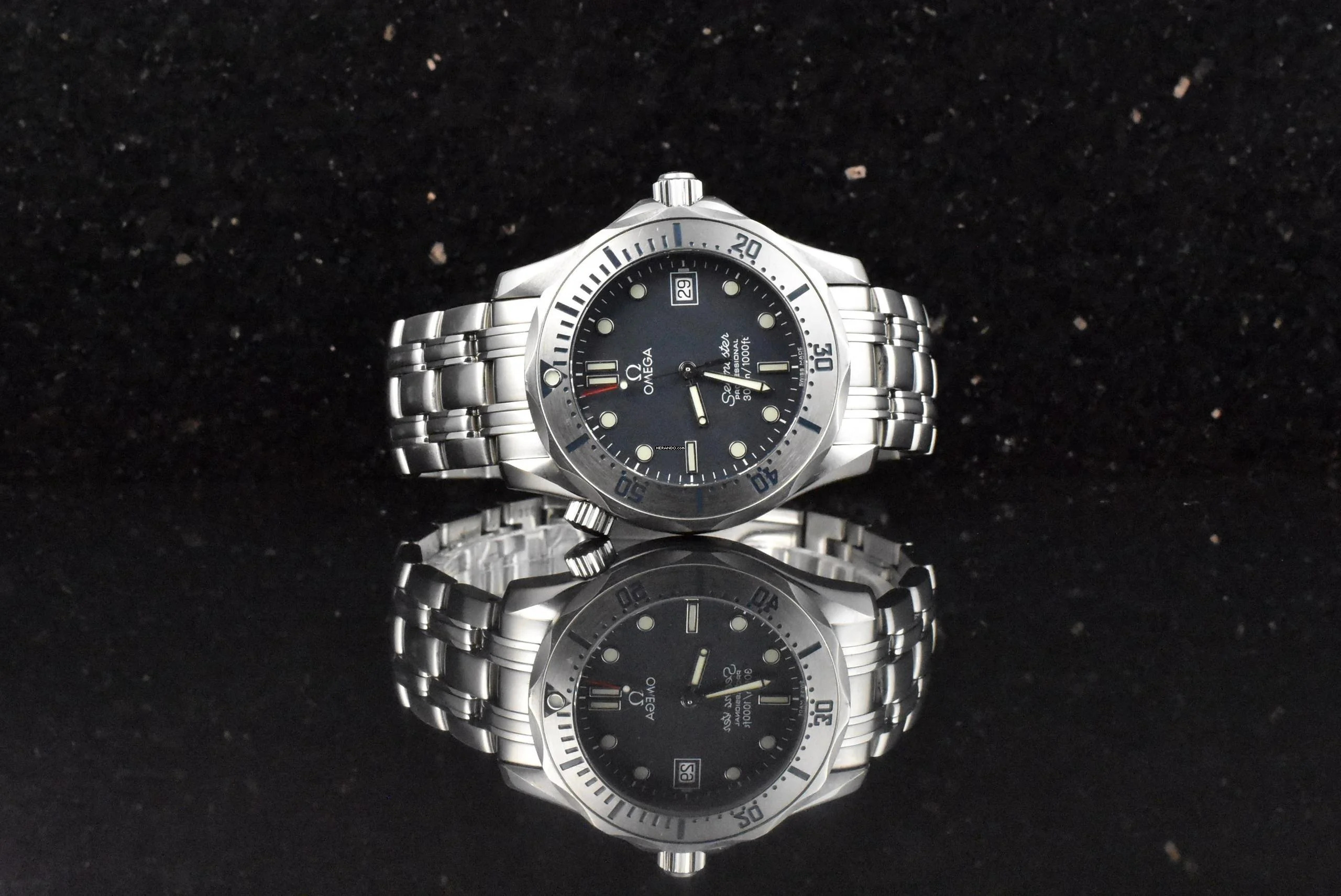 Omega Seamaster Diver 300 M Quarz 36MM 2260.50 Gray Dail - Vintage