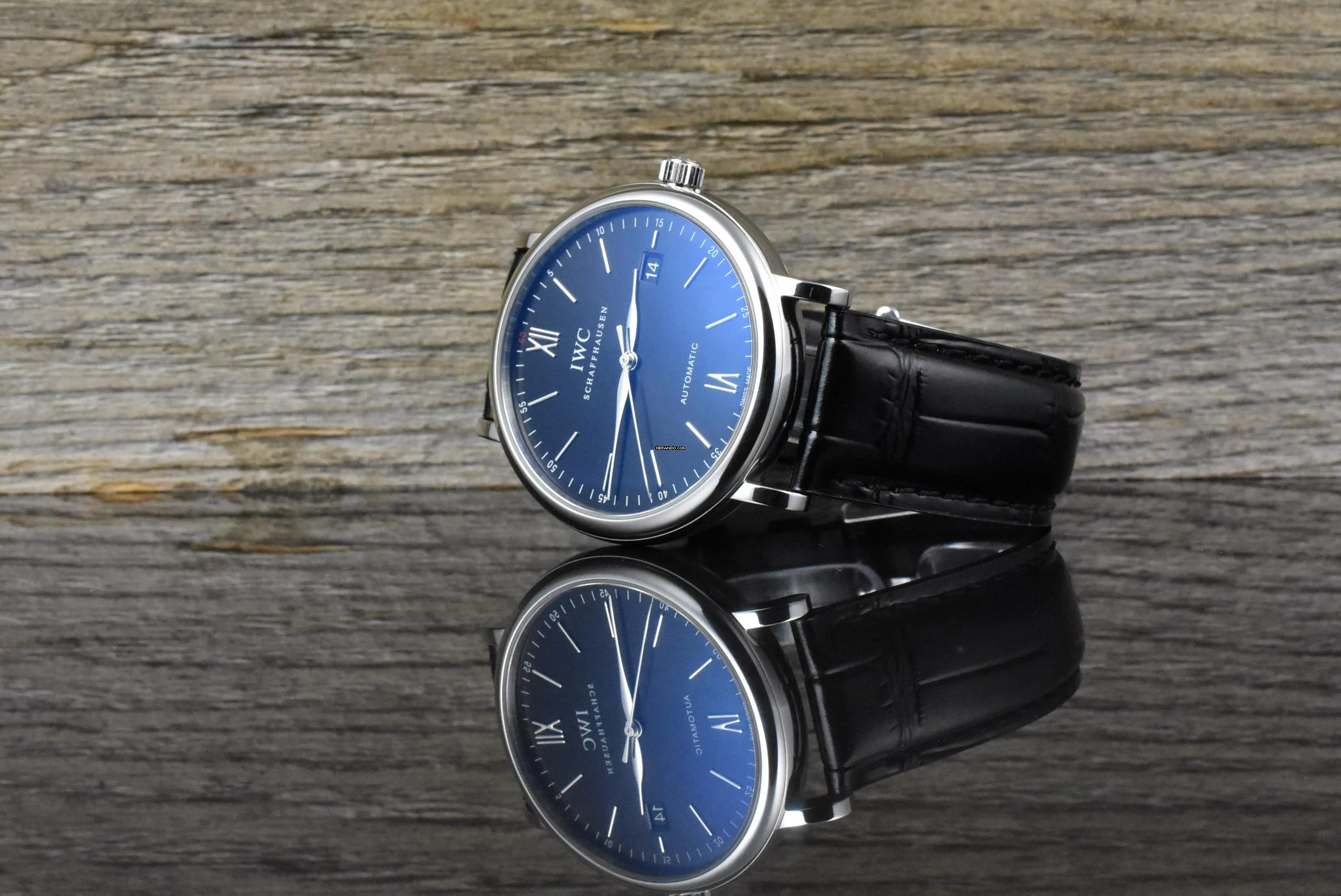 IWC Portofino Automatic 40 Black Dial - Zertifikat 2018