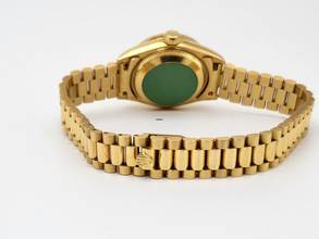 Thumbnail von Rolex Lady-Datejust 26 mm 18 Kt. Gold top condition serviced Factory diamonds