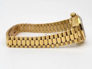 Thumbnail von Rolex Lady-Datejust 26 mm 18 Kt. Gold top condition serviced Factory diamonds