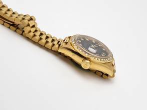 Thumbnail von Rolex Lady-Datejust 26 mm 18 Kt. Gold top condition serviced Factory diamonds