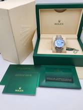 Thumbnail von Rolex Datejust 41 Blue Roman dial Jubilee Full Set 2024