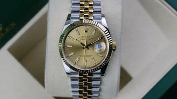 Thumbnail von Rolex Datejust 36 Steel Gold - Champagne - like New - Fullset - 11/2020