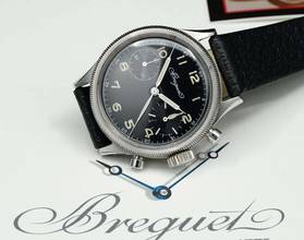 Thumbnail von Breguet Type XX - XXI - XXII RARE SPECIAL TYPE 20 XX FLYBACK FROM 1955 WITH EXTRACT
