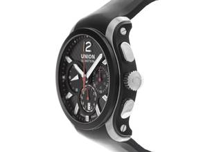 Thumbnail von Union Glashütte Belisar Chronograph Ref.D002.627.27.207.01 2018 Full Set sehr gut Vintage Belisar Chronograph Kautschuk Faltschließe