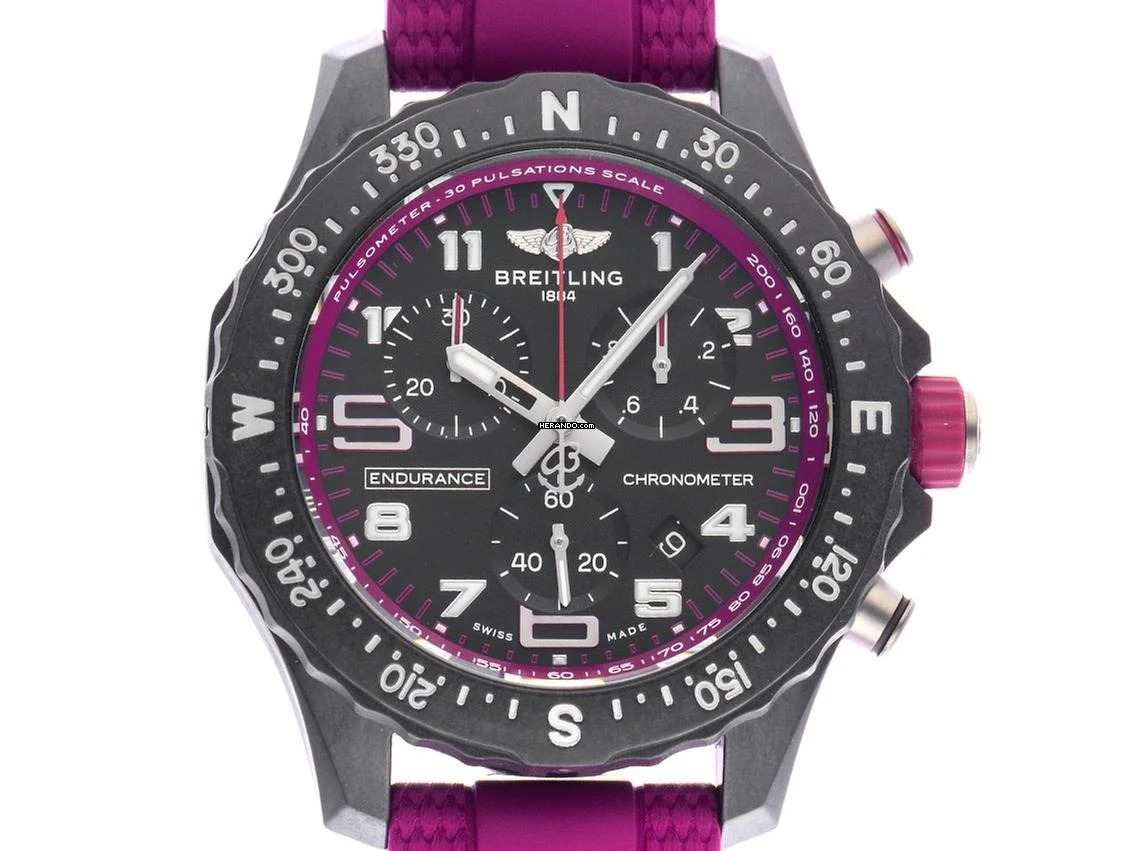 Breitling Endurance Pro Breitlight Ref.X83310F61B1S1 2025 Full Set Ungetragen Endurance Pro Lila 38mm