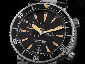 Thumbnail von Oris Aquis Small Second Diving Divers Small Second Date Ref.01 743 7609 8454-07 8 24 01PEB 2012 sehr gut Vintage Diving Divers Small Second Date