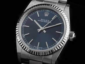 Thumbnail von Rolex Oyster Perpetual 31 Medium Ref.77014 2005 Full Set sehr gut Vintage Oyster Perpetual Medium Stahl 18kt Weißgold