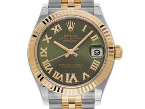 Thumbnail von Rolex Datejust 31 Medium Green Ref.278273 2019 Full Set wie Neu Datejust Green Dial Diamanten