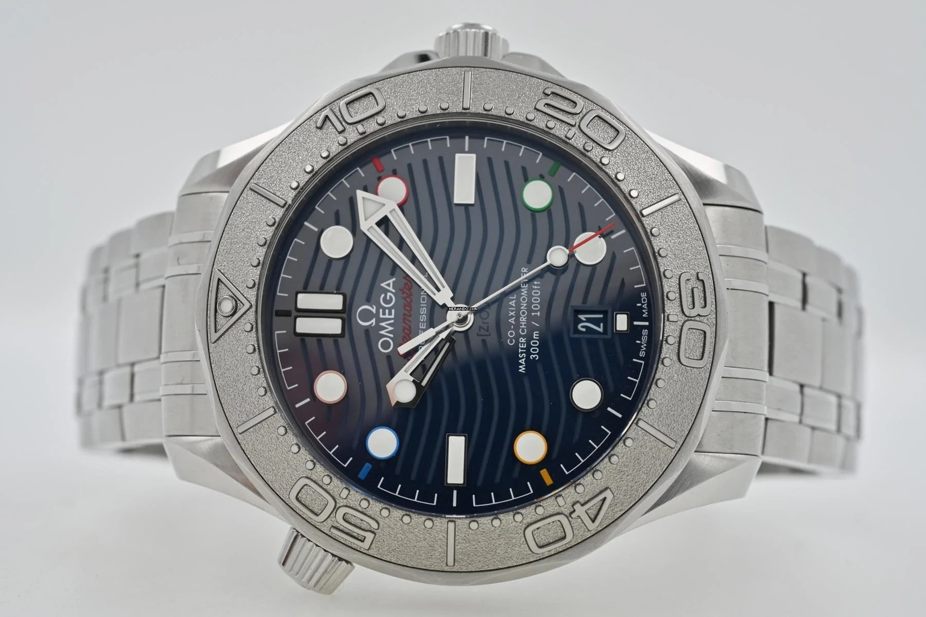 Omega Seamaster 300 Professional Chronometer Blue Dial Beijing 2022 52230422003001