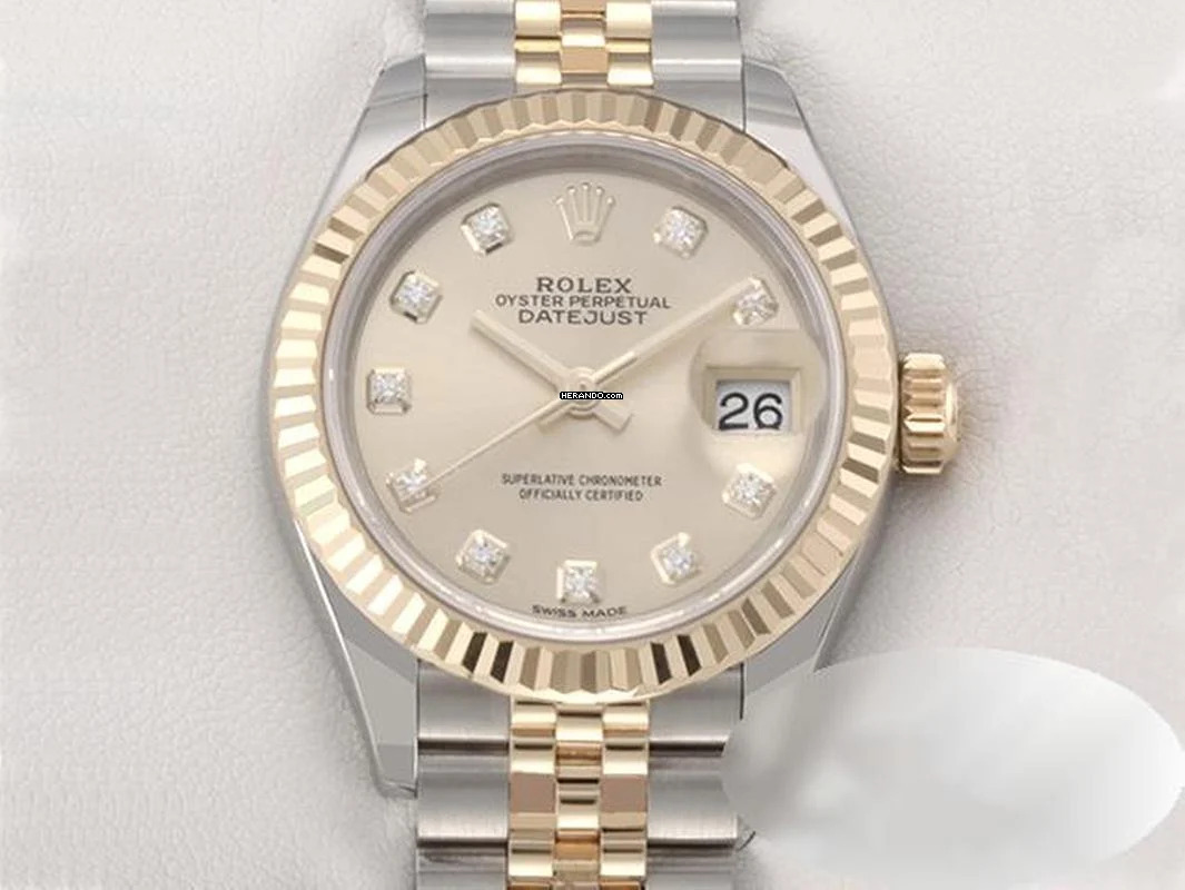 Rolex Lady-Datejust 28 279173 2020 Stahl Gelbgold 750 Diamanten Automatik Stainless Steel 18kt Yellow Gold Jubilé-band Chronometer Oyster
