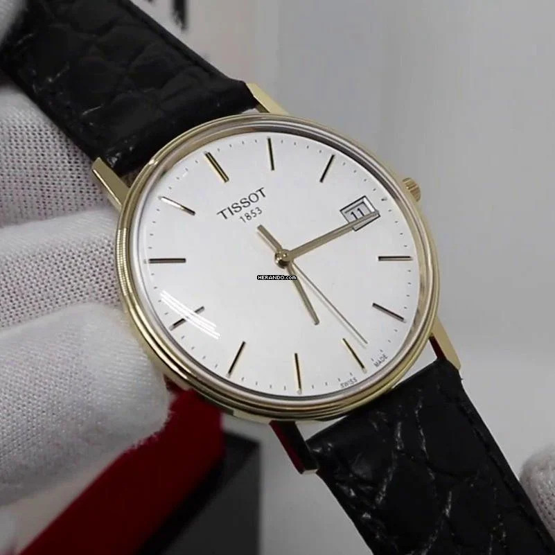 Tissot Goldrun Hesalite Gold 33.7mm NEW FULL SET