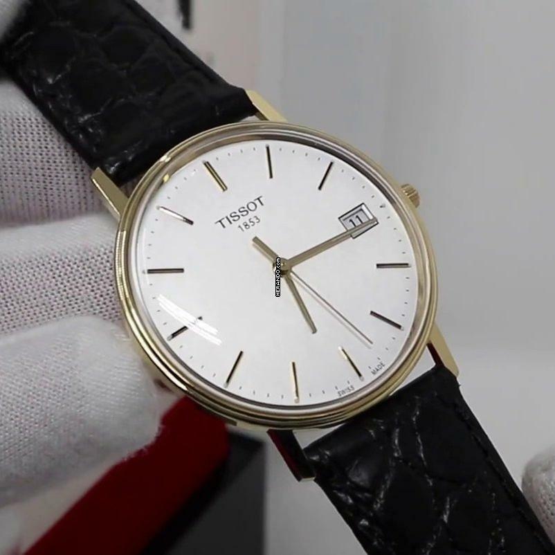 Tissot Goldrun Hesalite Gold 33.7mm NEW FULL SET