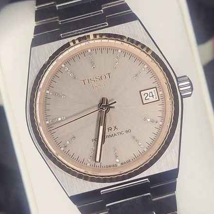  Tissot PRX Powermatic 80 steel & 18k gold bezel NEW FULL SET 