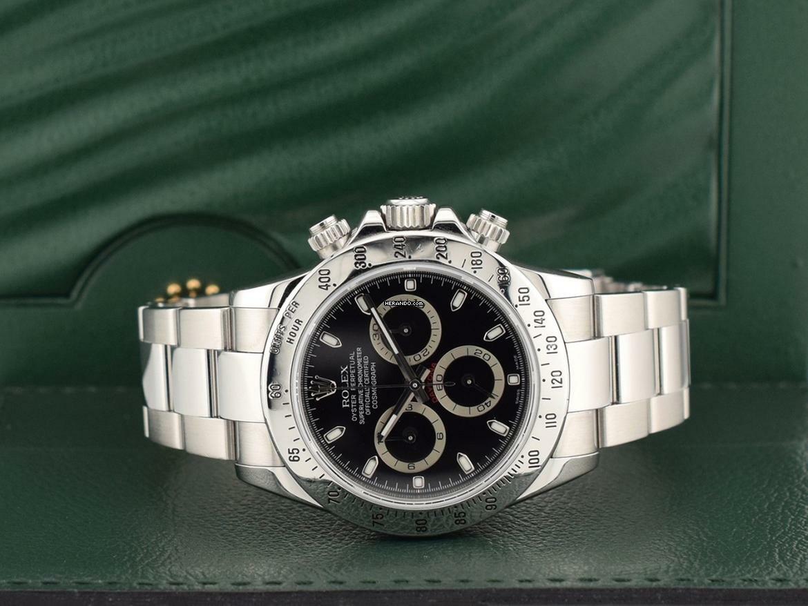 Rolex Daytona Cosmograph Daytona 116520 Black Dial - Like New 2009