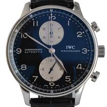 Thumbnail von IWC Portugieser Chronograph Portuguese IW371404 chronograph Panda black dial 2007 Full Set