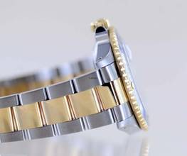 Thumbnail von Rolex Submariner Date 16613 Klassiker 1992 Tritium Stahl Gold blue Dial B+P