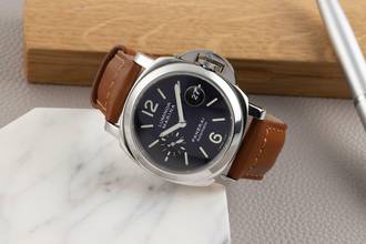 Thumbnail von Panerai Luminor Marina Automatic Datum Edelstahl Herrenuhr Ref. PAM00104