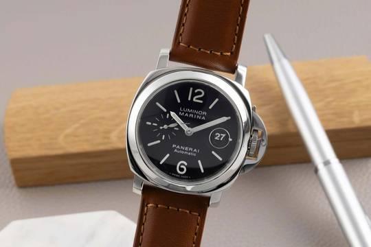  Panerai Luminor Marina Automatic Datum Edelstahl Herrenuhr Ref. PAM00104 